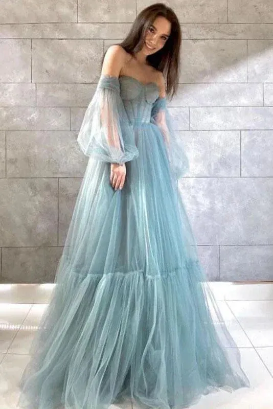 A Line Prom Dresses Elegant Formal Long Evening Gowns