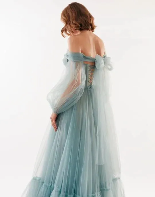 A Line Prom Dresses Elegant Formal Long Evening Gowns