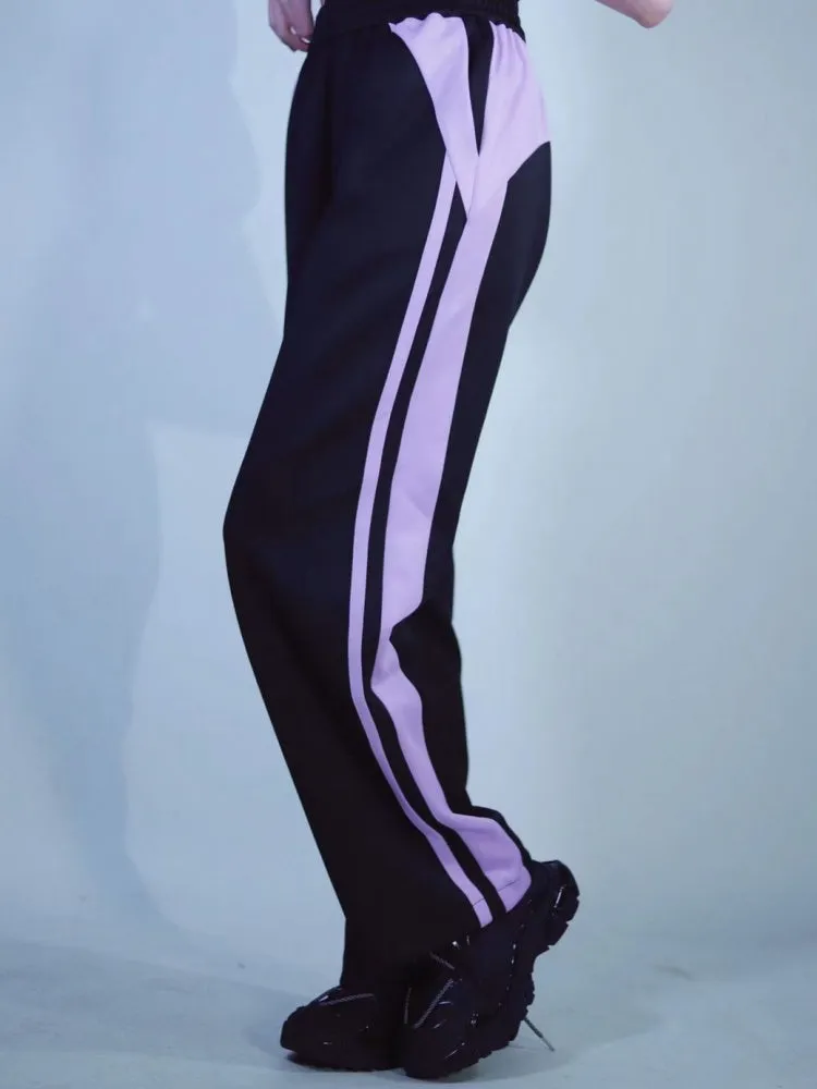 Black and Purple Sweat Pants