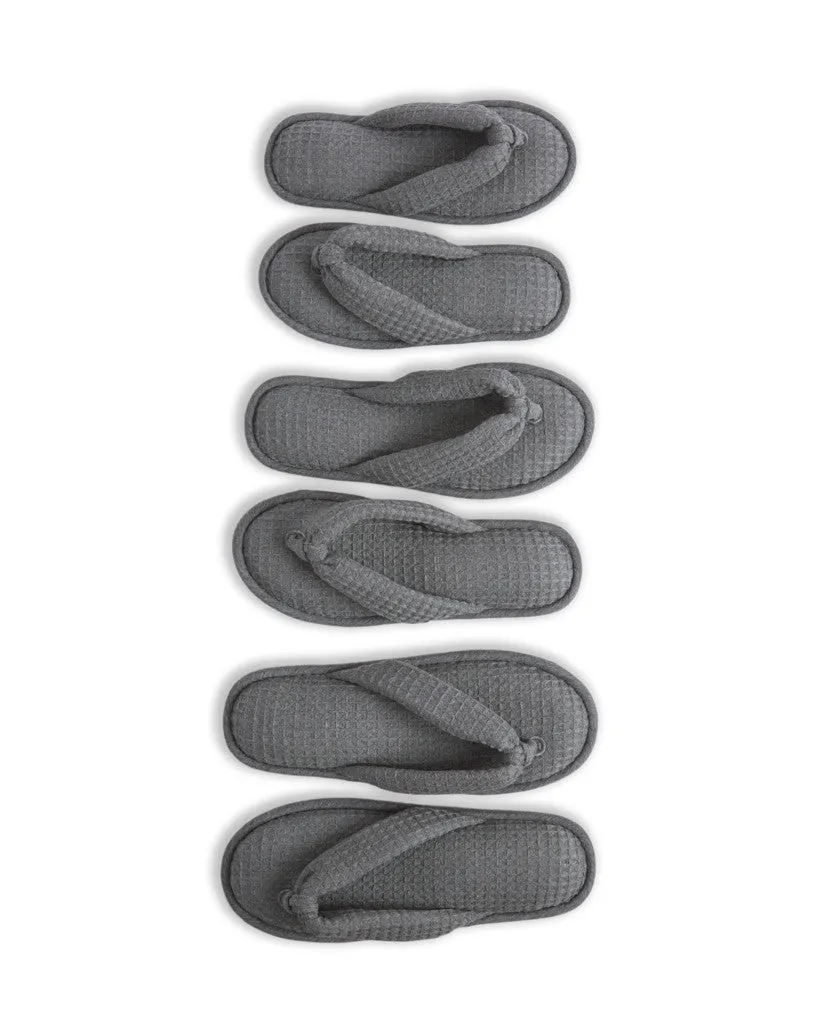 Charcoal Waffle Slippers (OUT OF STOCK)