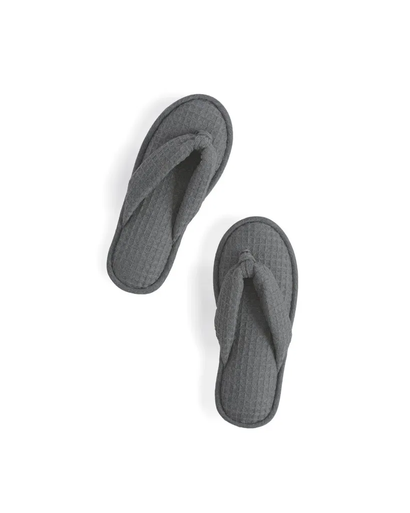 Charcoal Waffle Slippers (OUT OF STOCK)