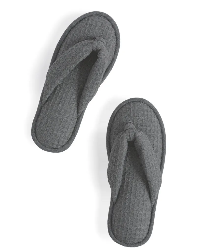 Charcoal Waffle Slippers (OUT OF STOCK)