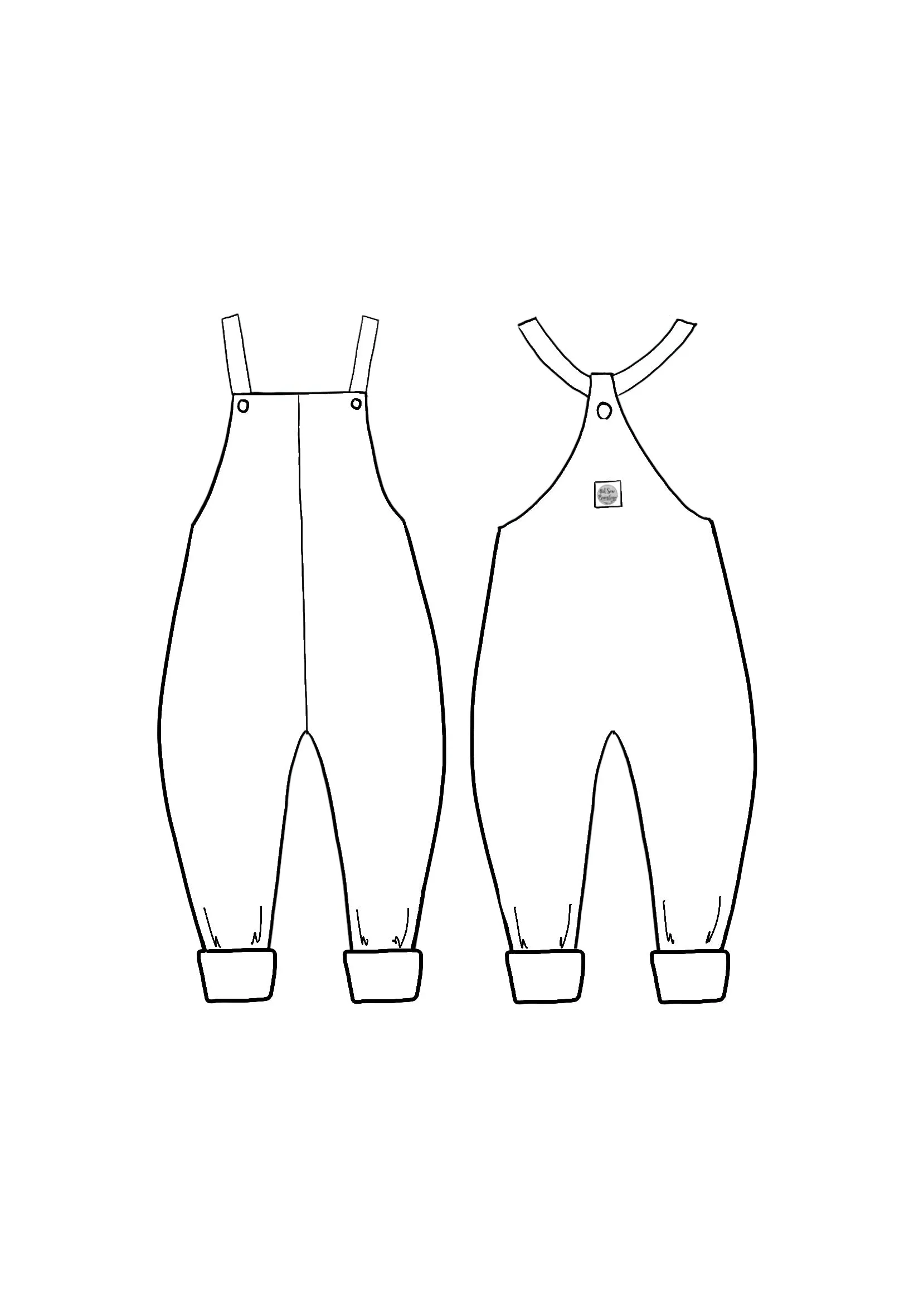 Custom Order Slouchy Dungarees