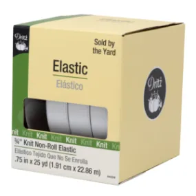 Dritz Knit Non - Roll Elastic 3/4" White
