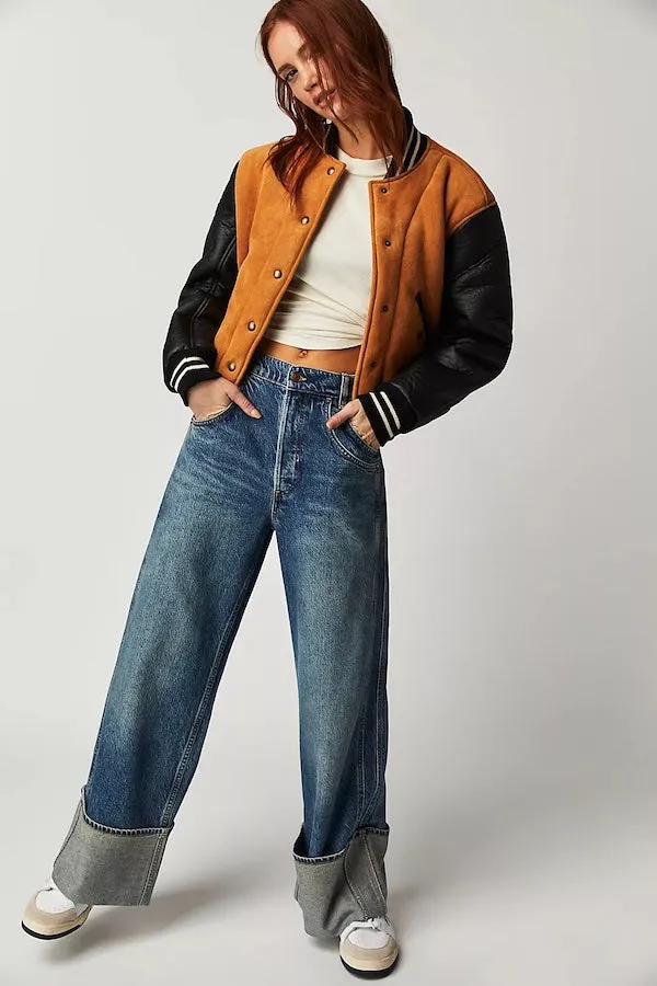 FINAL COUNTDOWN CUFFED MID RISE JEAN