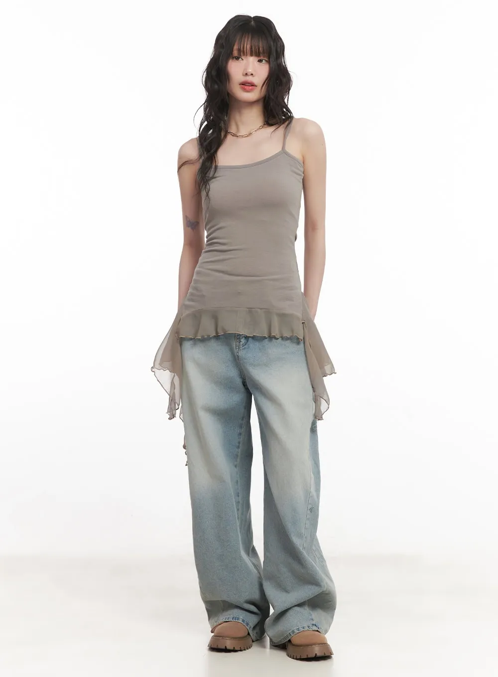 Frilly Flared Cami Top CM520