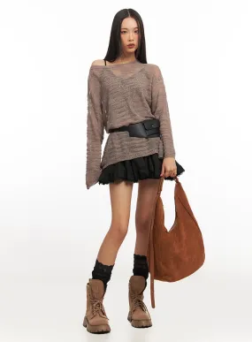 Frilly Lace Mini Skirt IA504