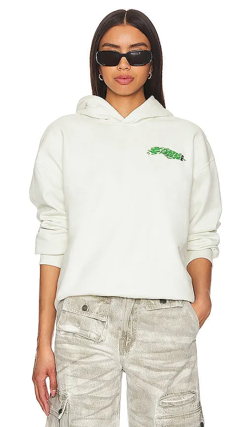 Ganni Isoli Oversized Hoodie in Ivory