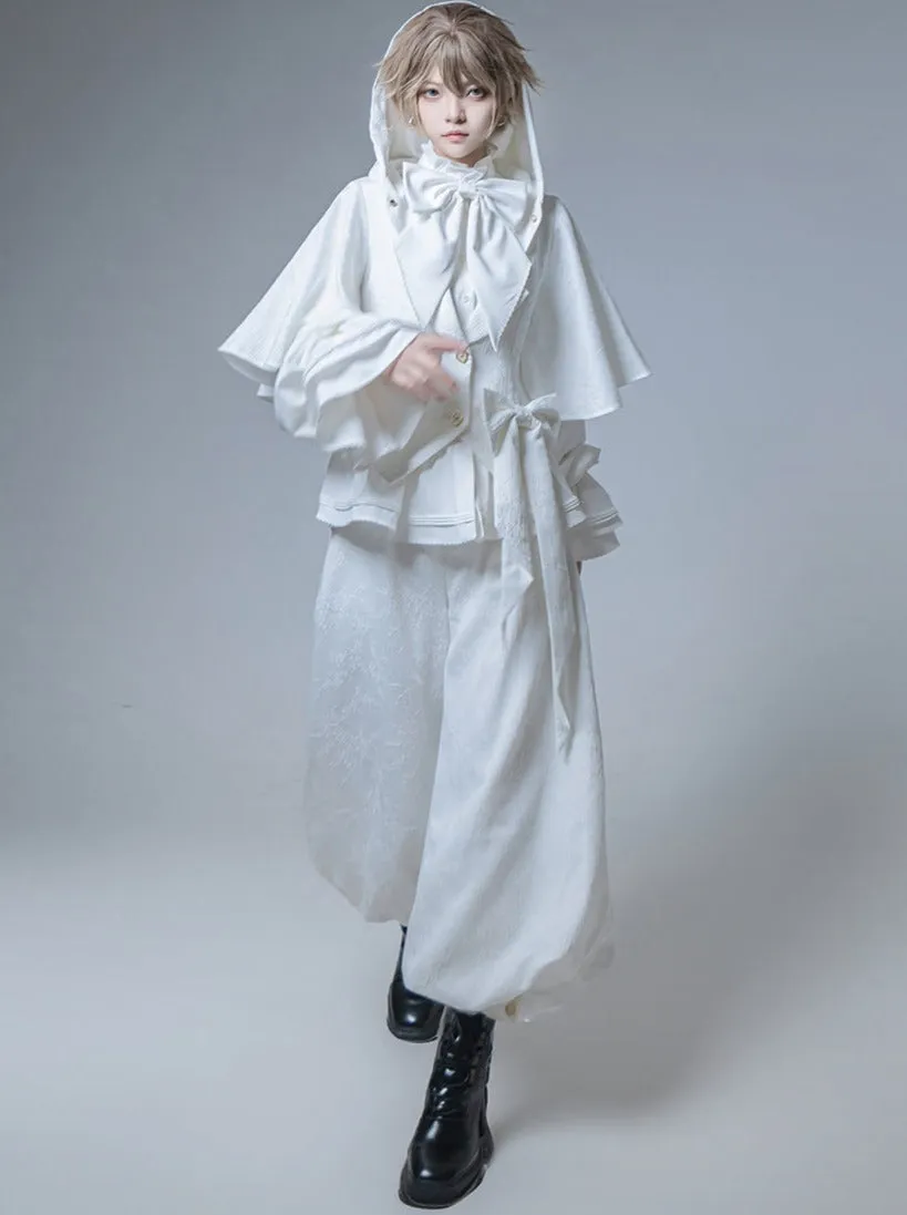 Hooded   Shorts Bunny Pants   Balloon Long Coat Prince