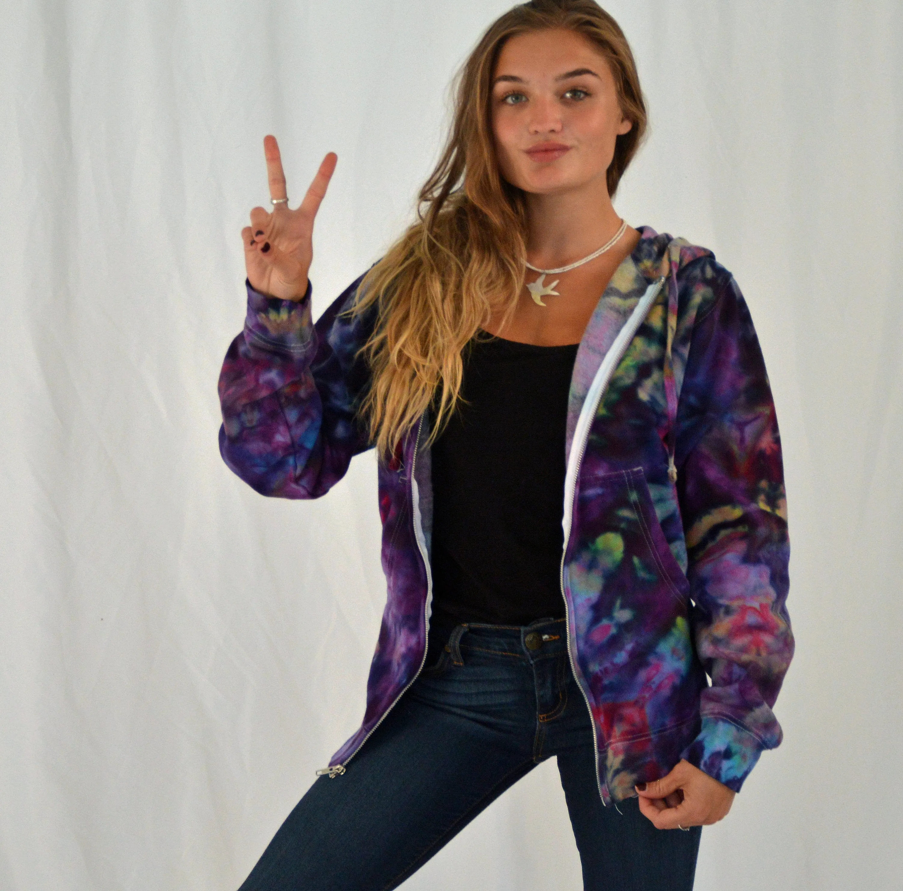 Hoodie | Purple Rainbow Swirl