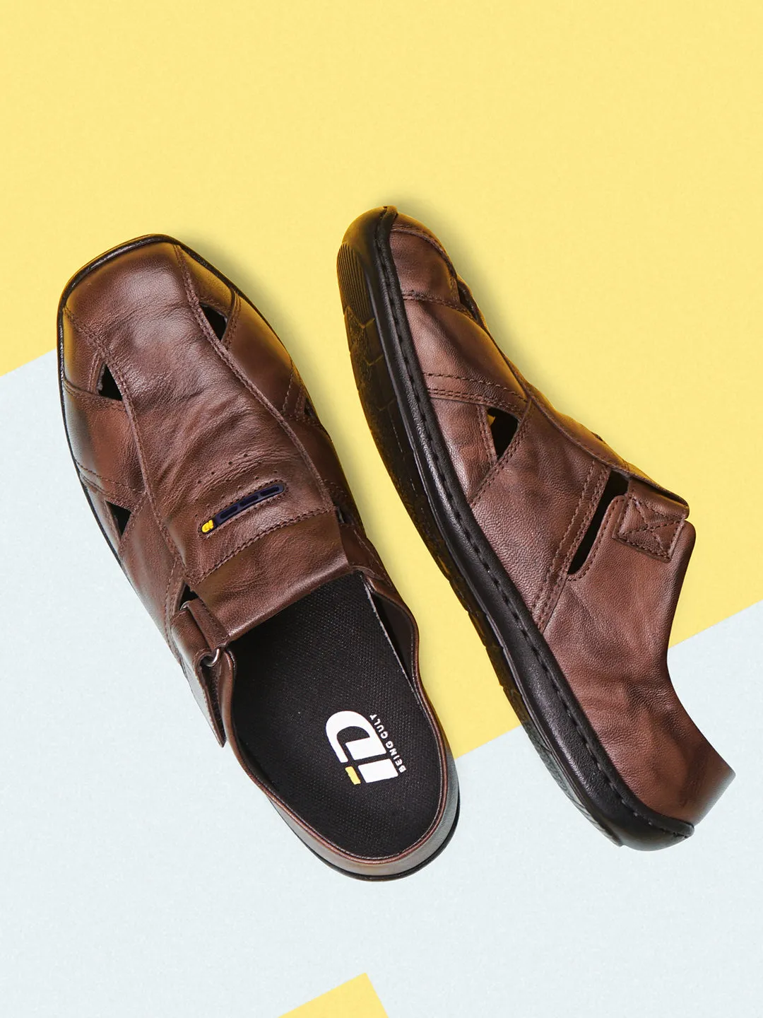 Men's Brown Mule Casual Sandal (ID4069)