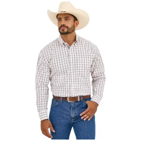 Men's Wrangler George Strait™ Long Sleeve Button Down One Pocket Shirt 112365381