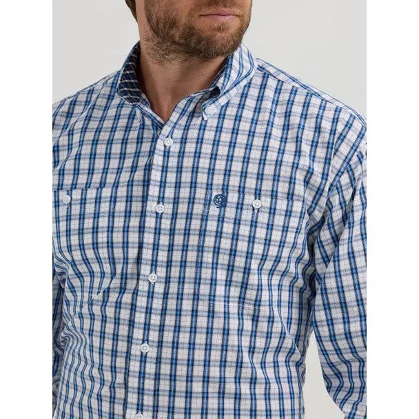Men's Wrangler® George Strait™ Long Sleeve Button Down Two Pocket Shirt 112356613