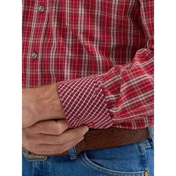 Men's Wrangler® George Strait™ Long Sleeve Button Down Two Pocket Shirt 112356635