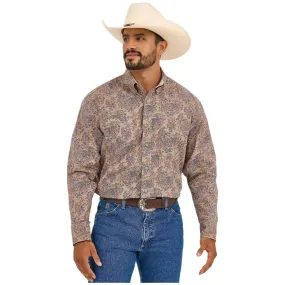 Men's Wrangler George Strait™ Long Sleeve Button Down Two Pocket Shirt 112365403