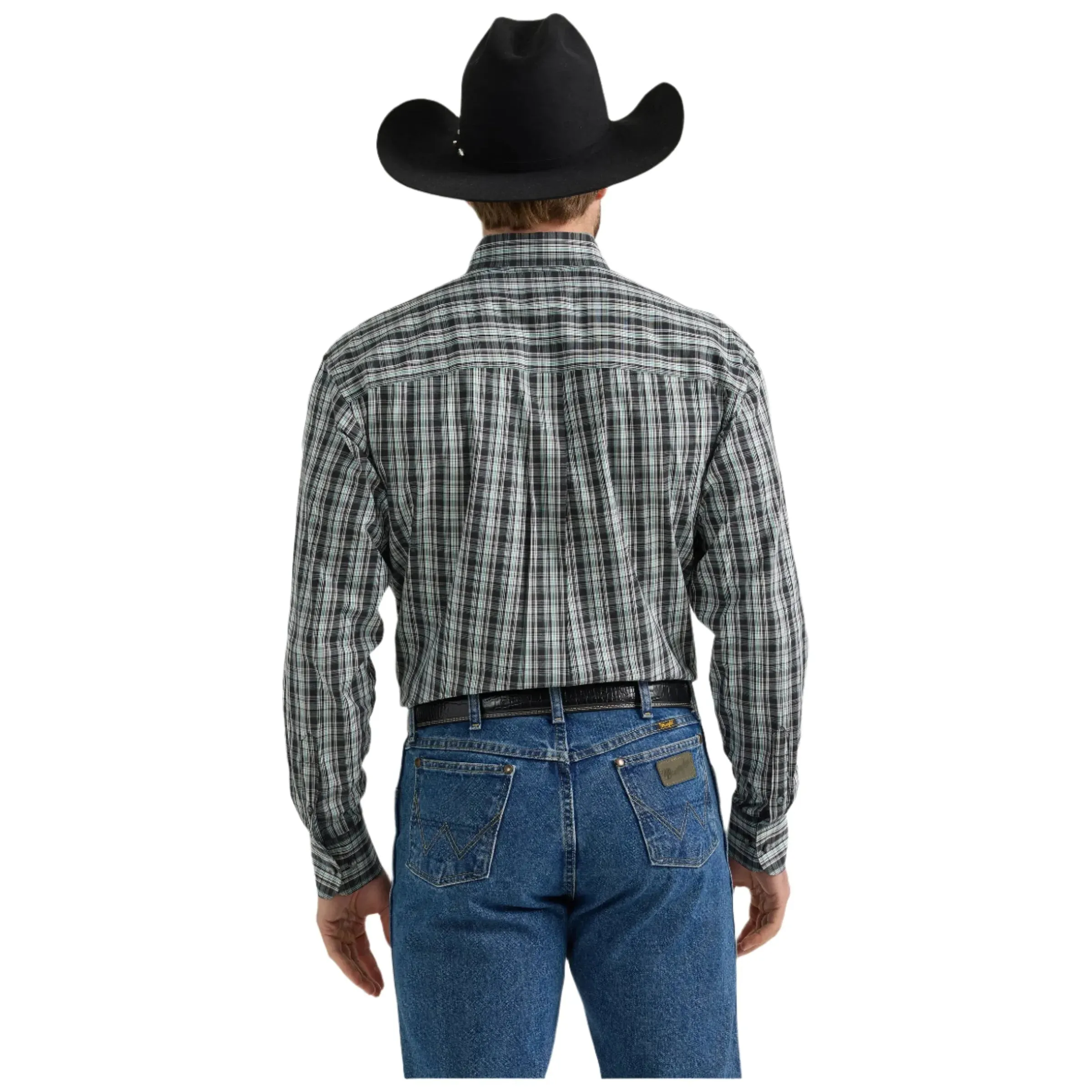 Men's Wrangler® George Strait Two Pocket Long Sleeve Shirt 112352704