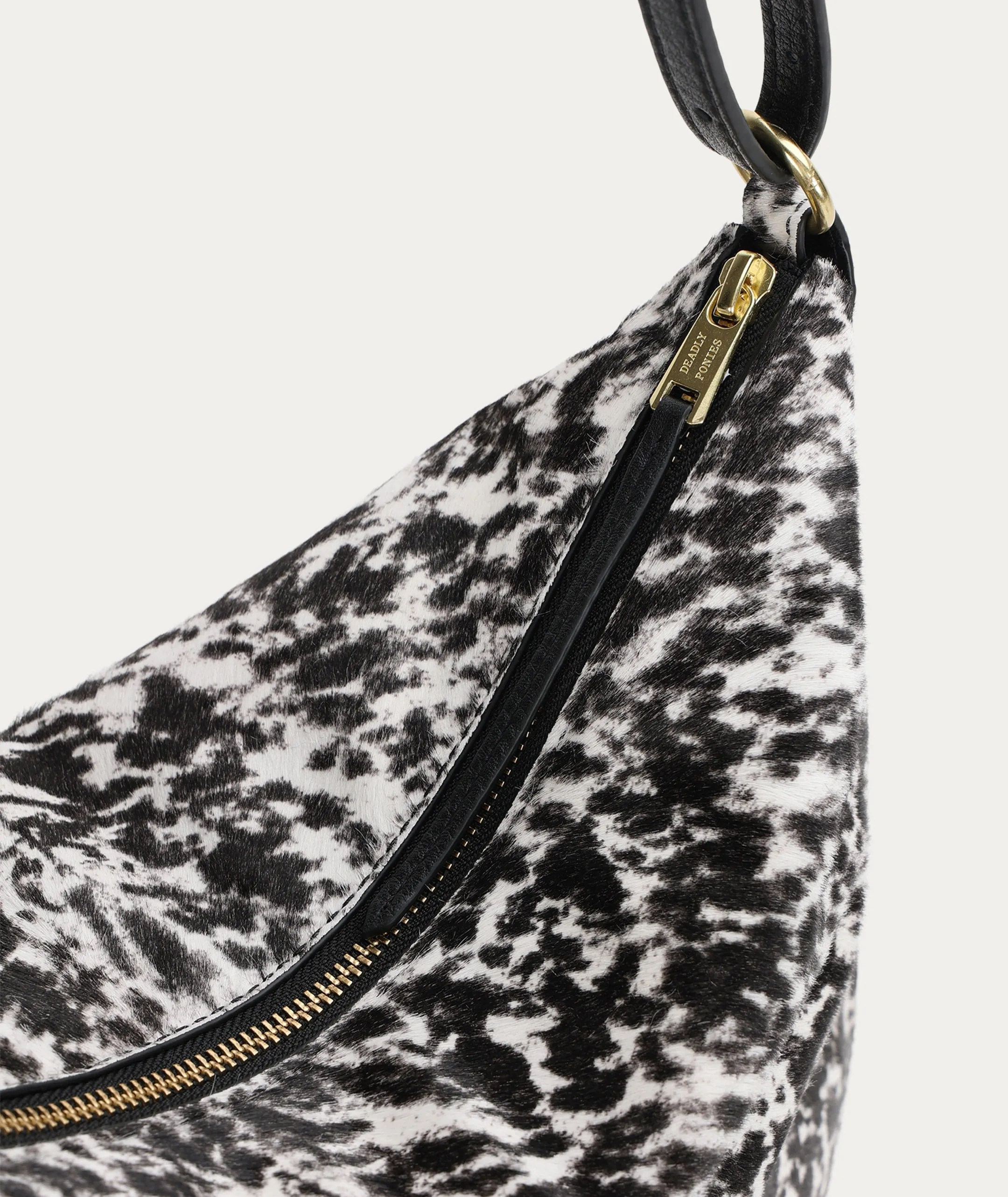 Mr Leopard - Graphite Calf Hair
