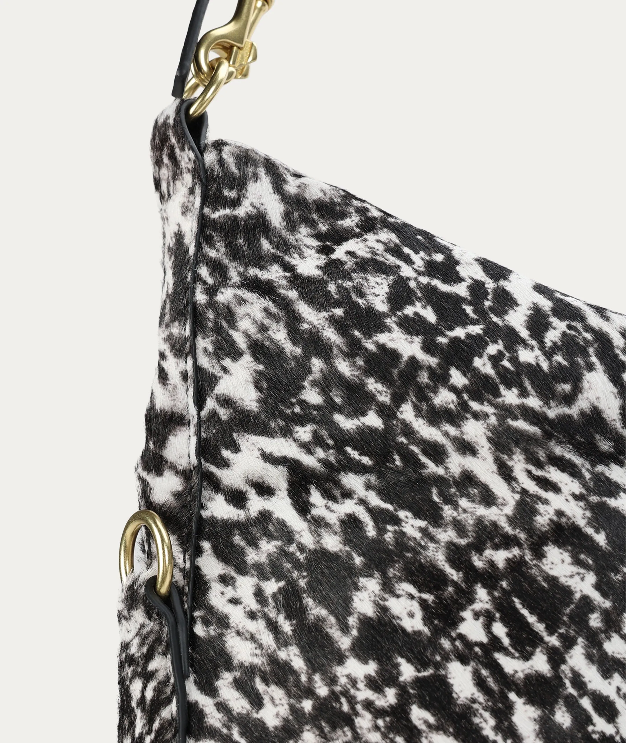 Mr Leopard - Graphite Calf Hair