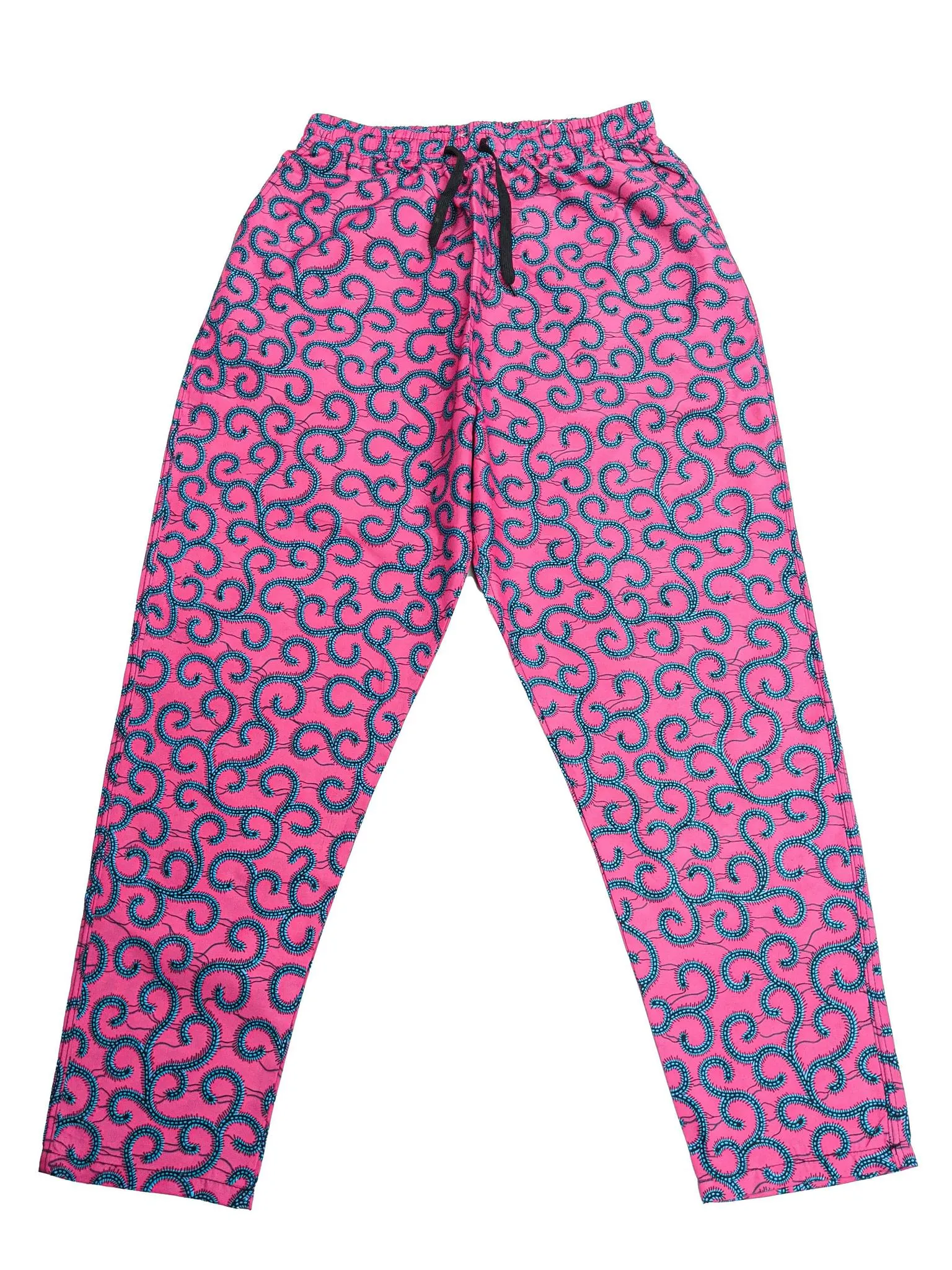 Pink, Blue & Black Ankara Pants