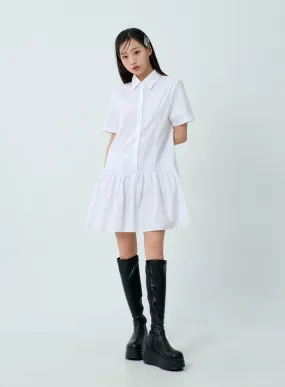 Short Sleeve Shirt Dress BM331
