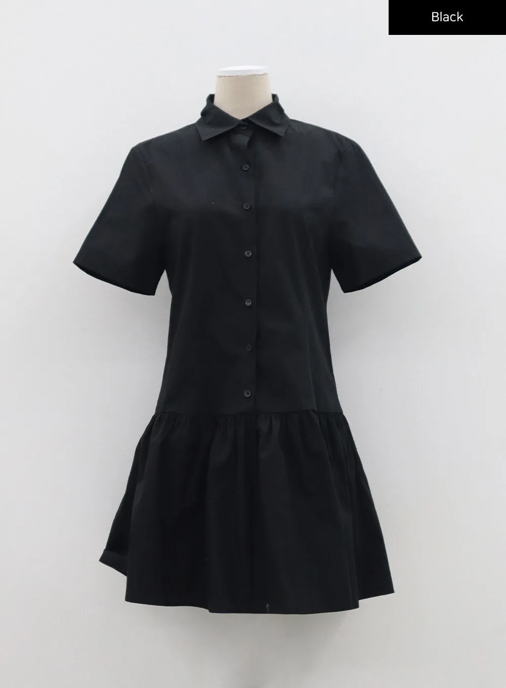Short Sleeve Shirt Dress BM331