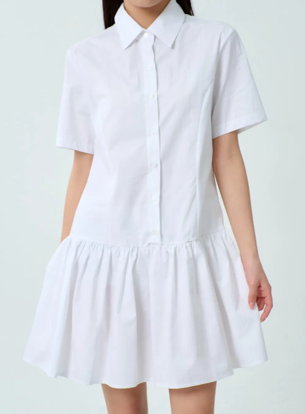 Short Sleeve Shirt Dress BM331