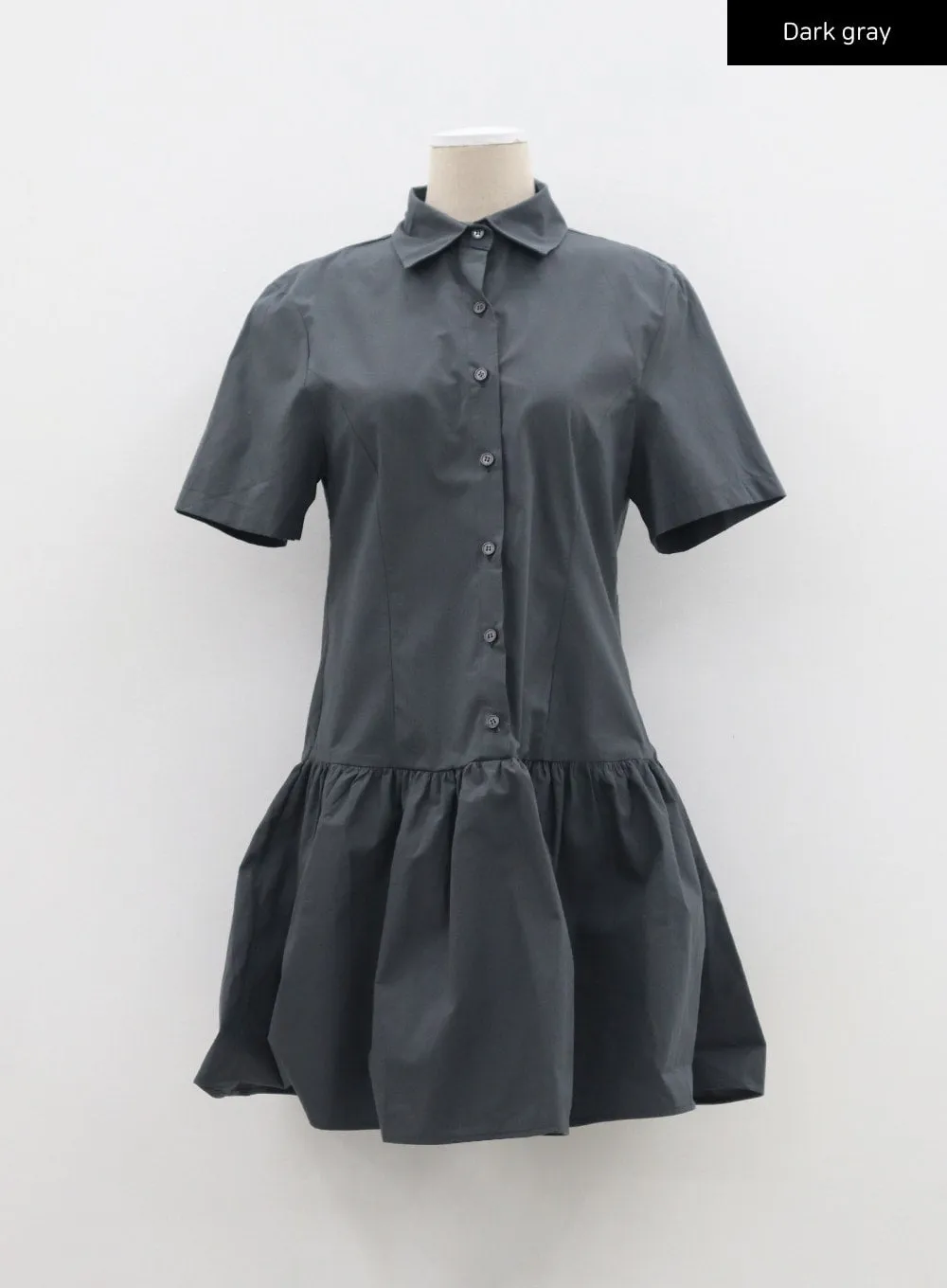 Short Sleeve Shirt Dress BM331