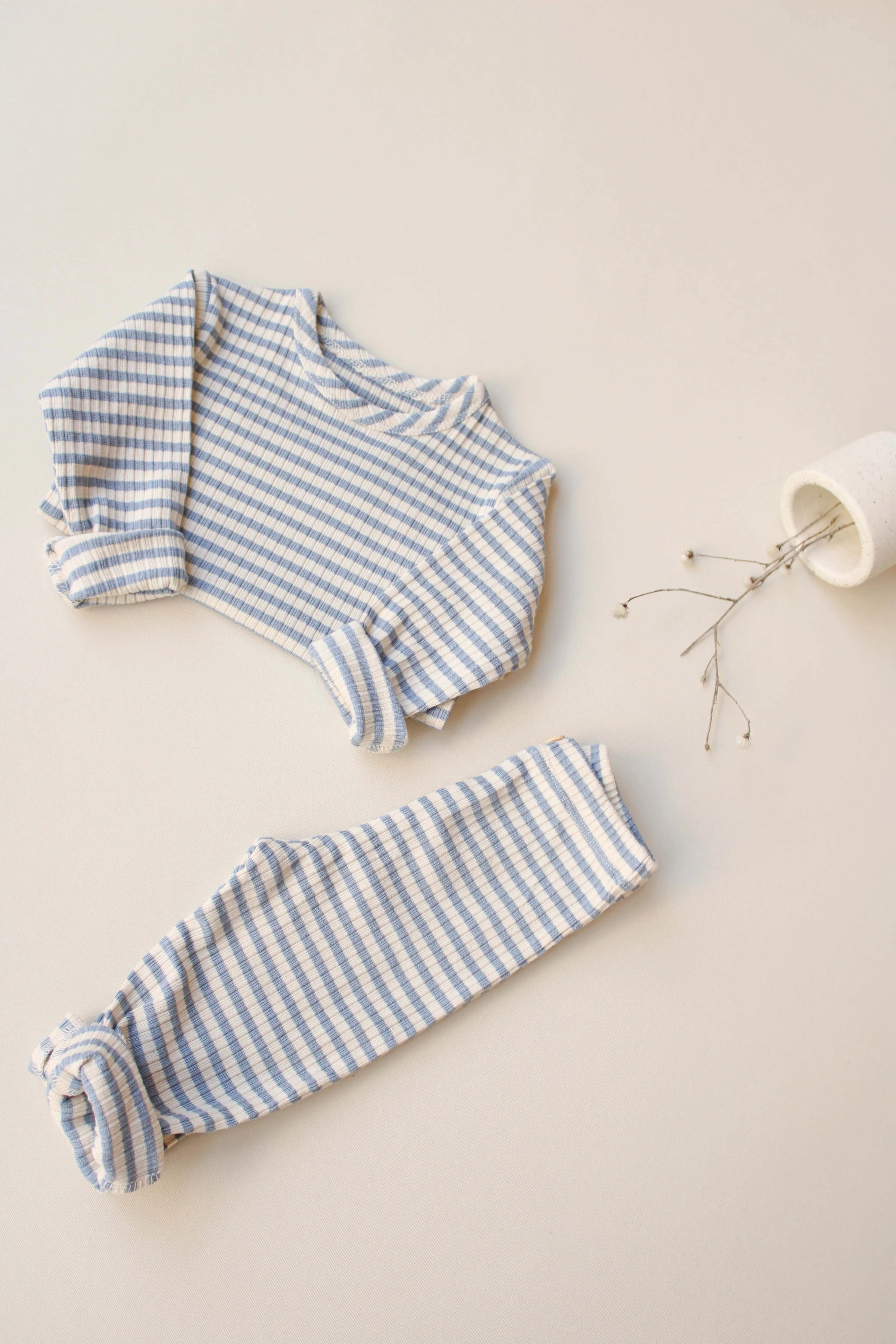 Striped Blue 2 Piece Set