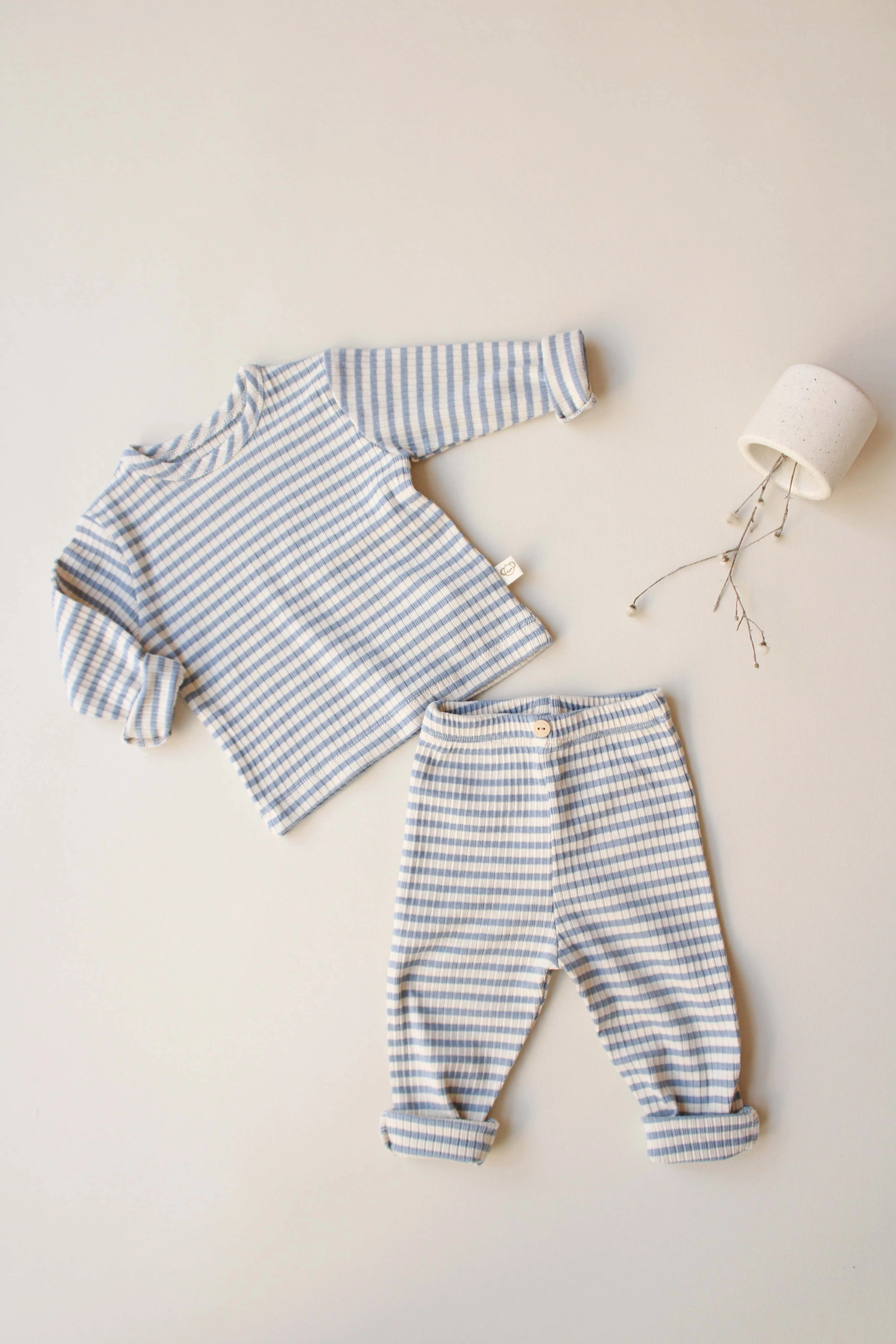 Striped Blue 2 Piece Set