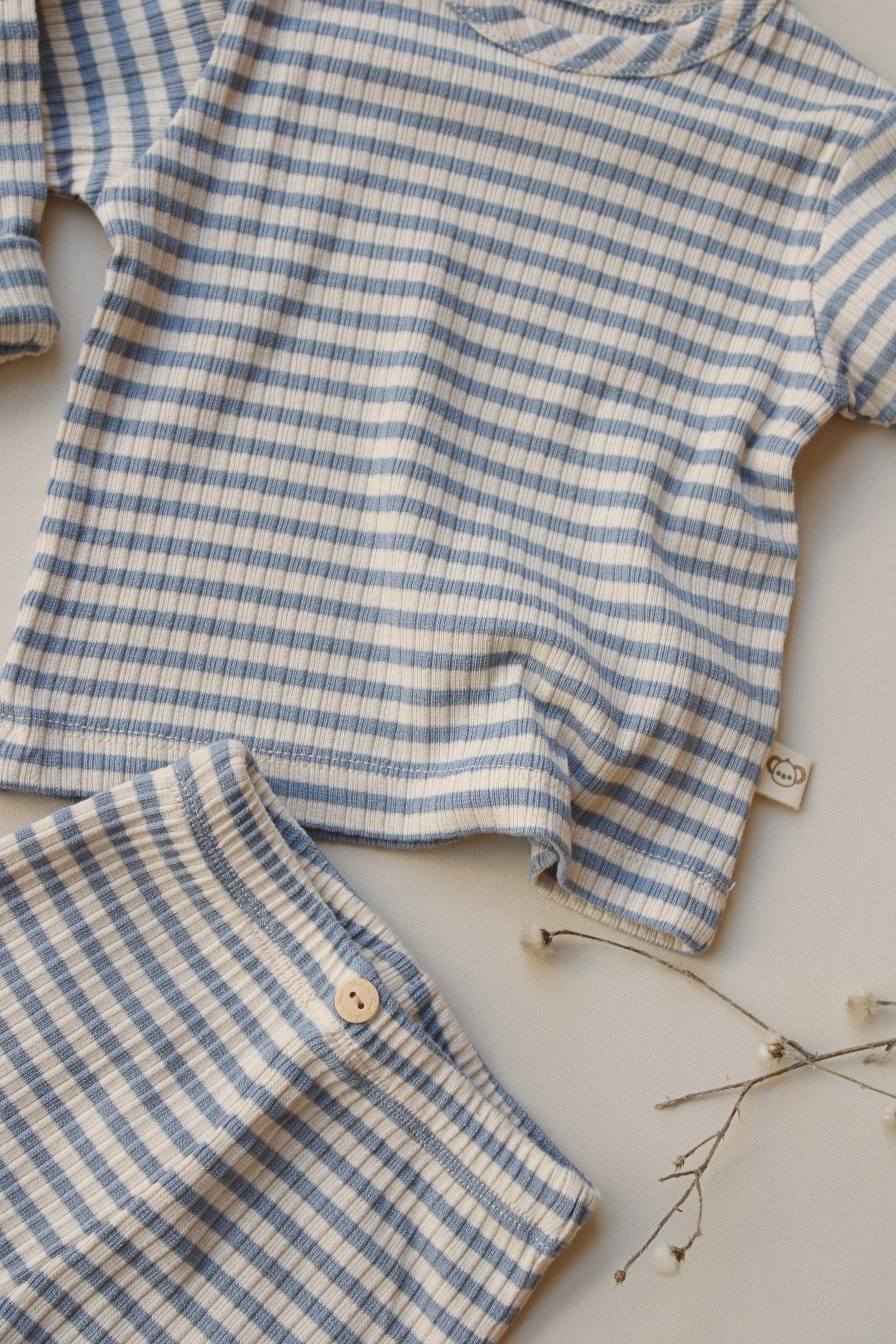 Striped Blue 2 Piece Set