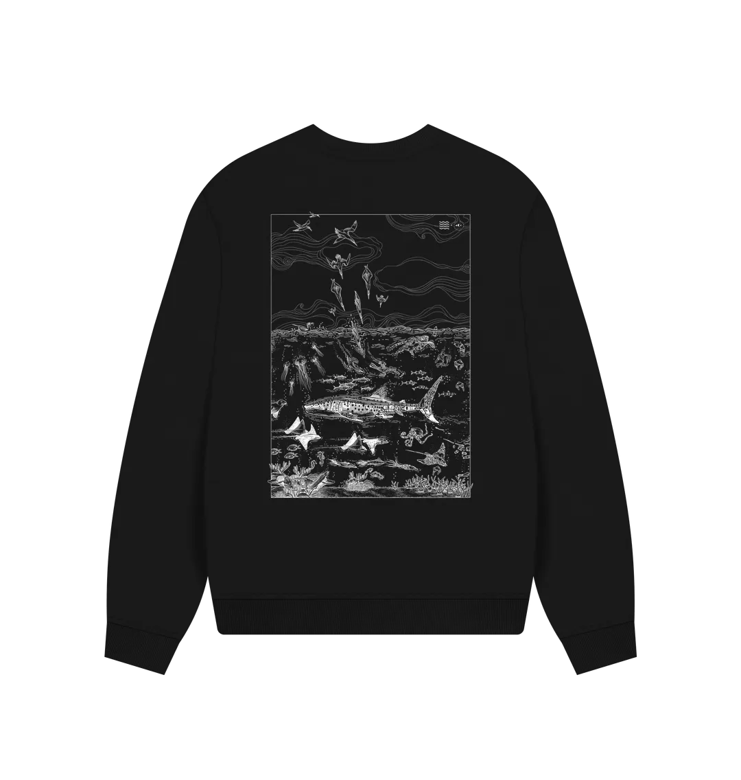 Two Sides Women's Oversized Sweatshirt WV