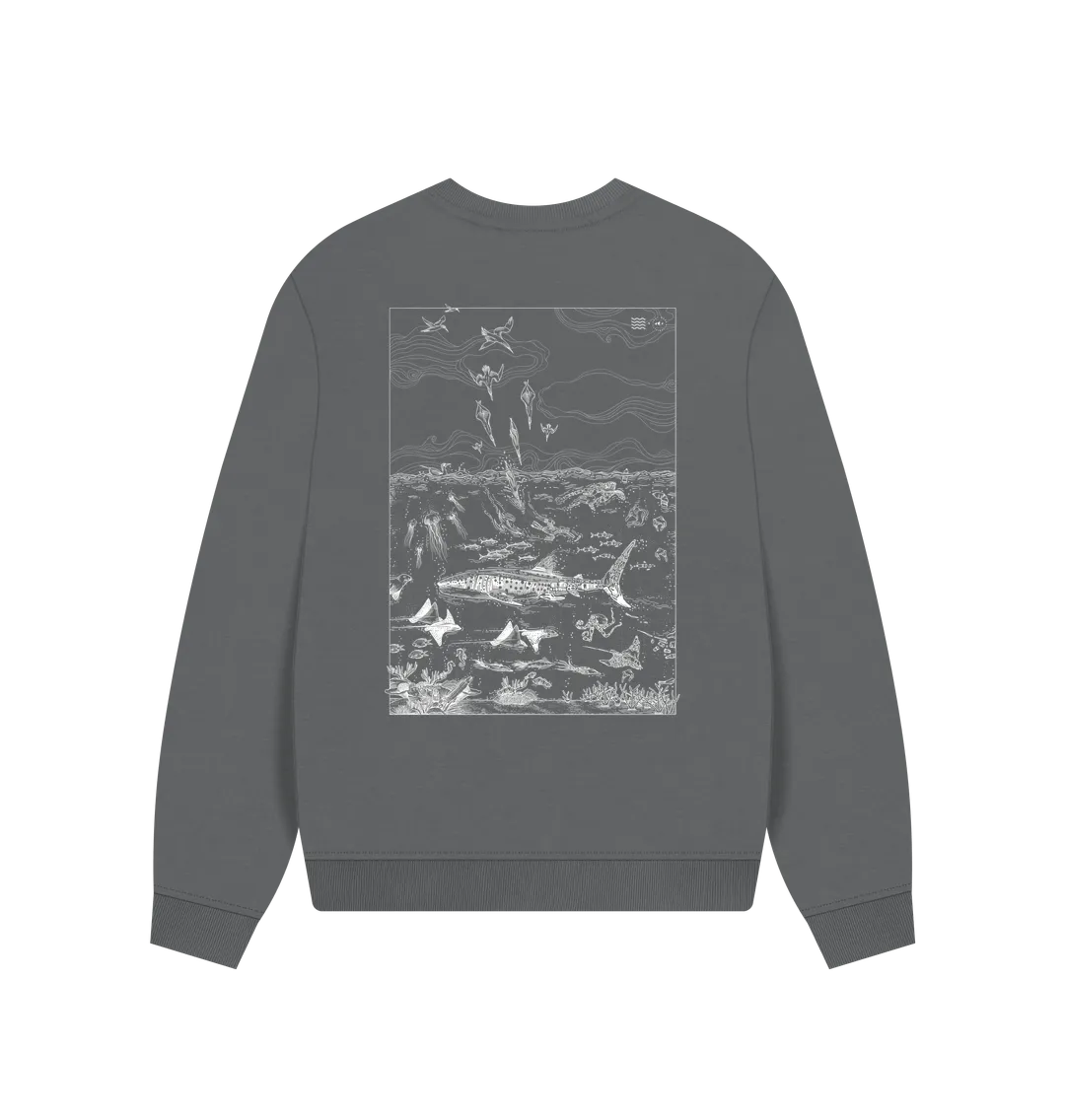 Two Sides Women's Oversized Sweatshirt WV