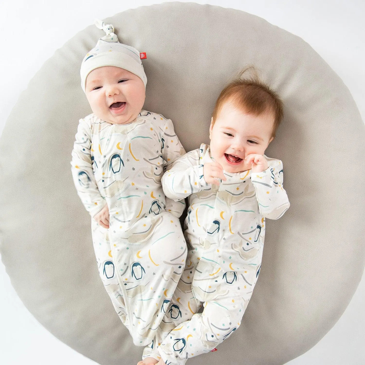 wish you whale modal magnetic cozy sleeper gown   hat set